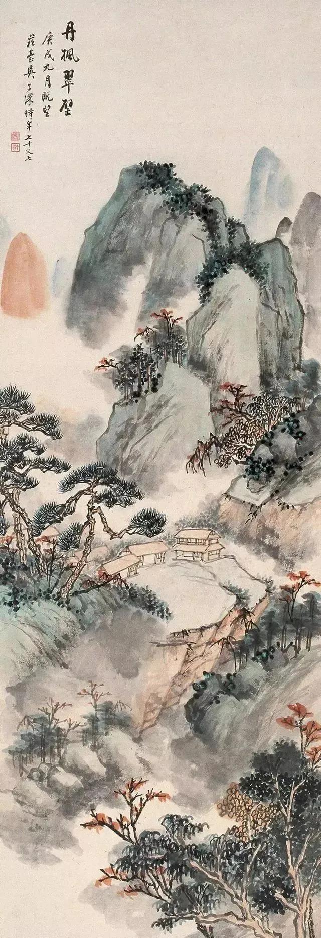 国画山水画中的四季的景色,35幅绝美山水图这才是国画的灵魂