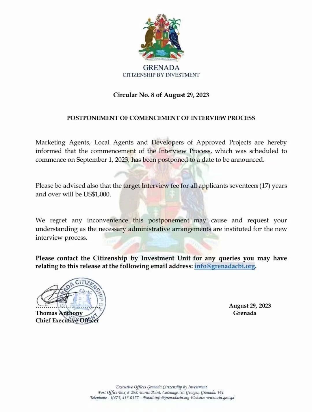 联鸿移民官网,格林纳达移民签证