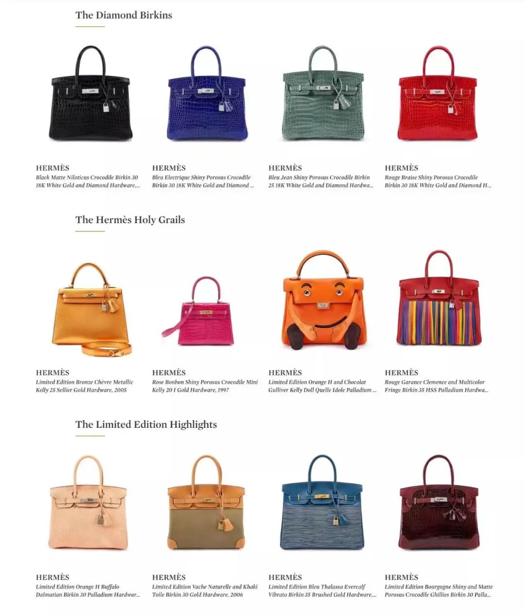 最贵的爱马仕包包前十名,全球十大最贵爱马仕包包
