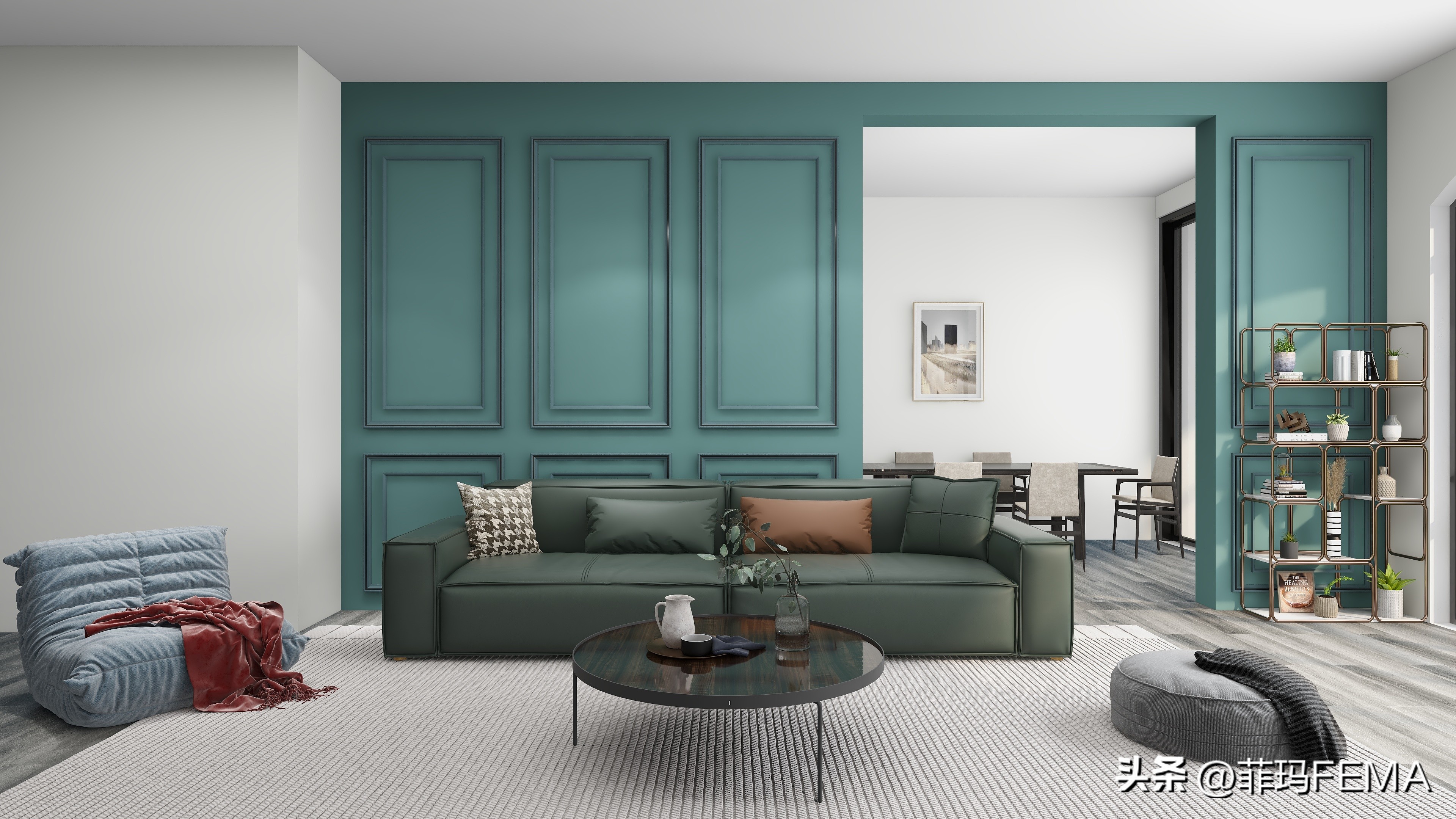 世界杯主题装修,世界杯装修风格美式复古