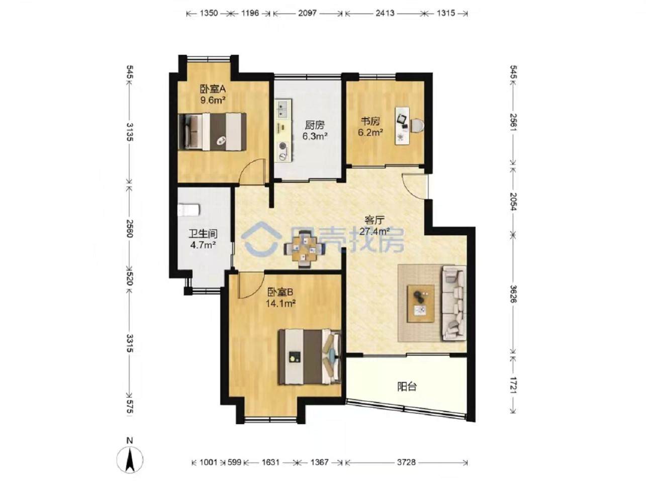 小户型也没有必要做全屋智能灯光,二手房客厅灯光改造