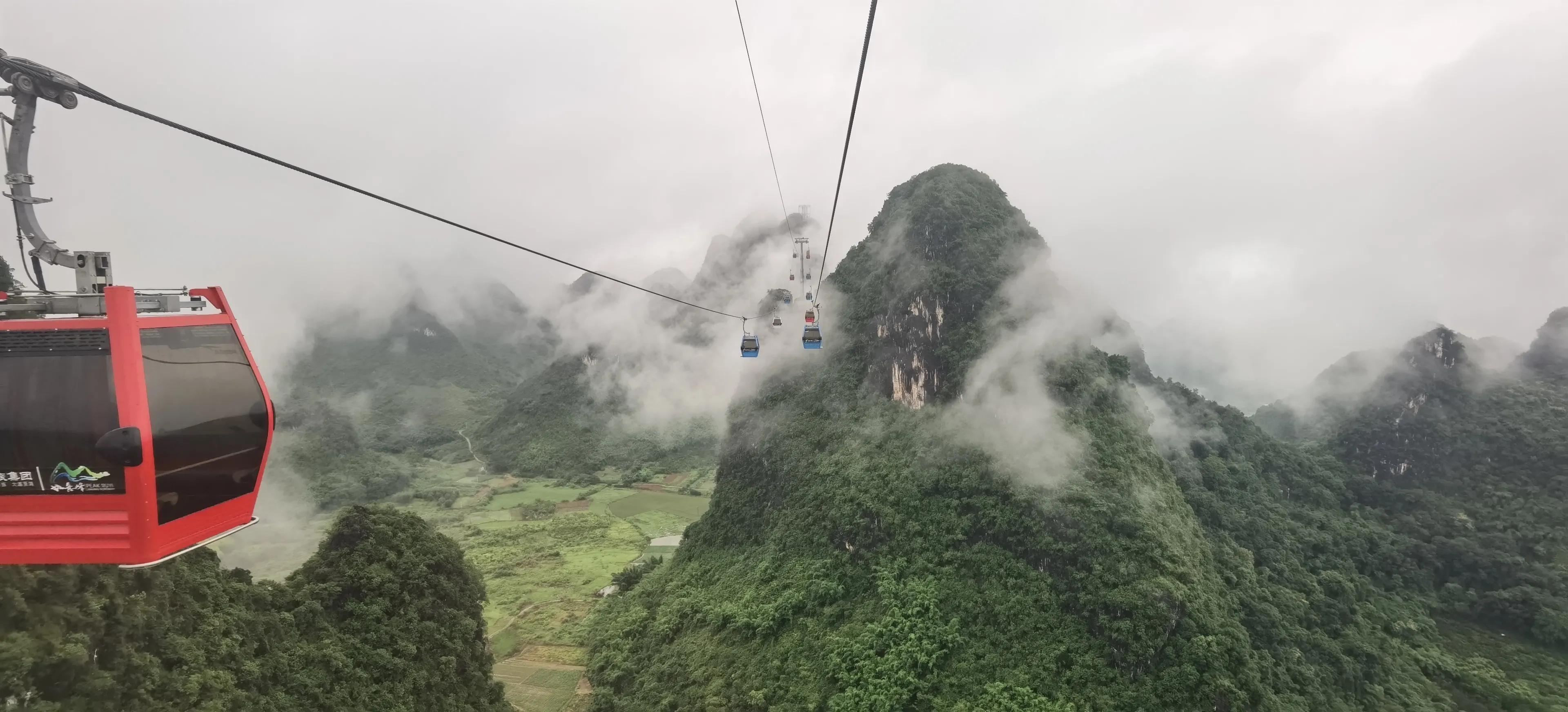 桂林阳朔如意峰一镜到底,阳朔如意峰全景