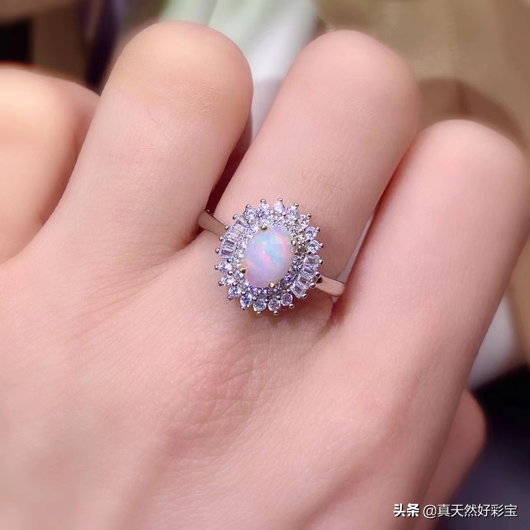 什么样的天然澳宝欧泊戒指好,欧泊戒指银s925