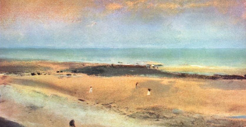 田园山水印象主义油画,关于意大利文化的美术作品