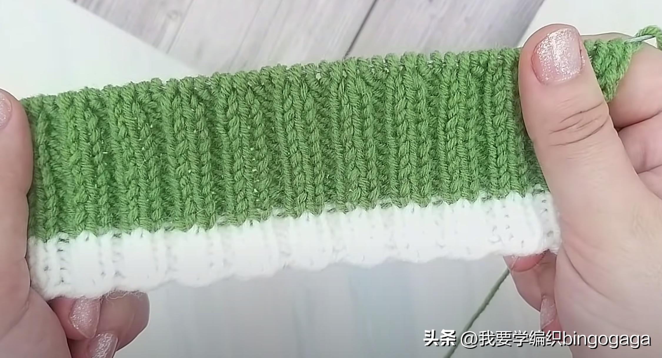 一片式毛线袜的织法,一片式织袜子