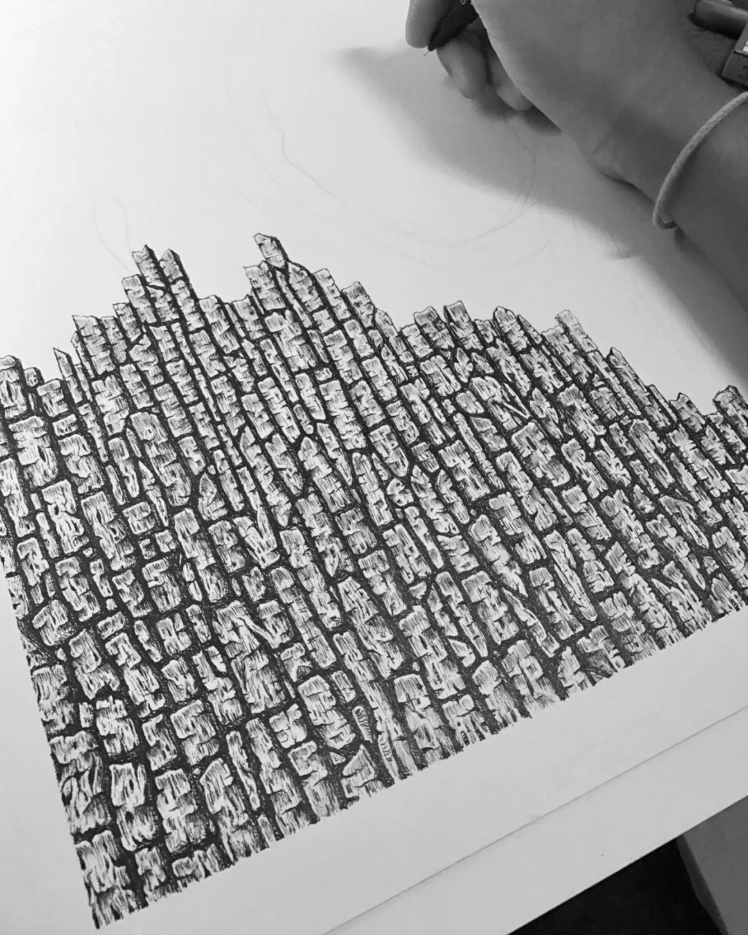 简单治愈强迫症画,让密集恐惧症非常难受的画