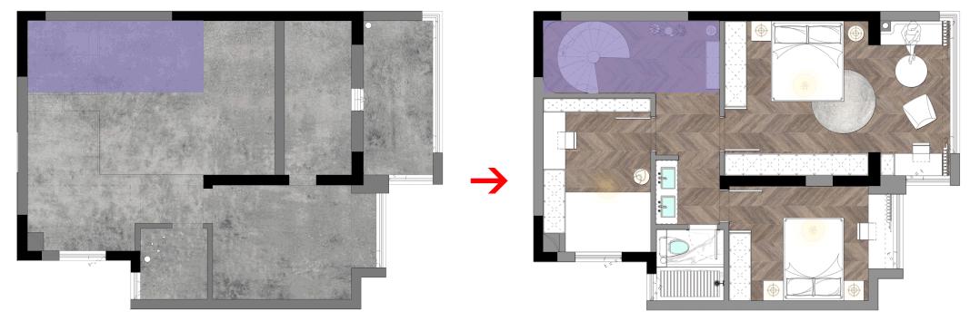 2020最火旋转楼梯装修大户型,跃层旋转楼梯装修效果图