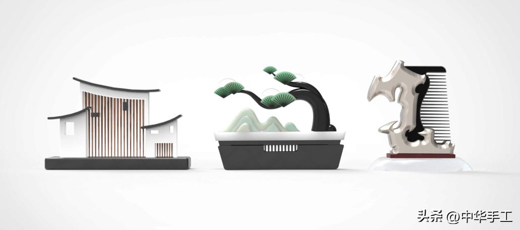 木梳简单设计图,手工木梳设计