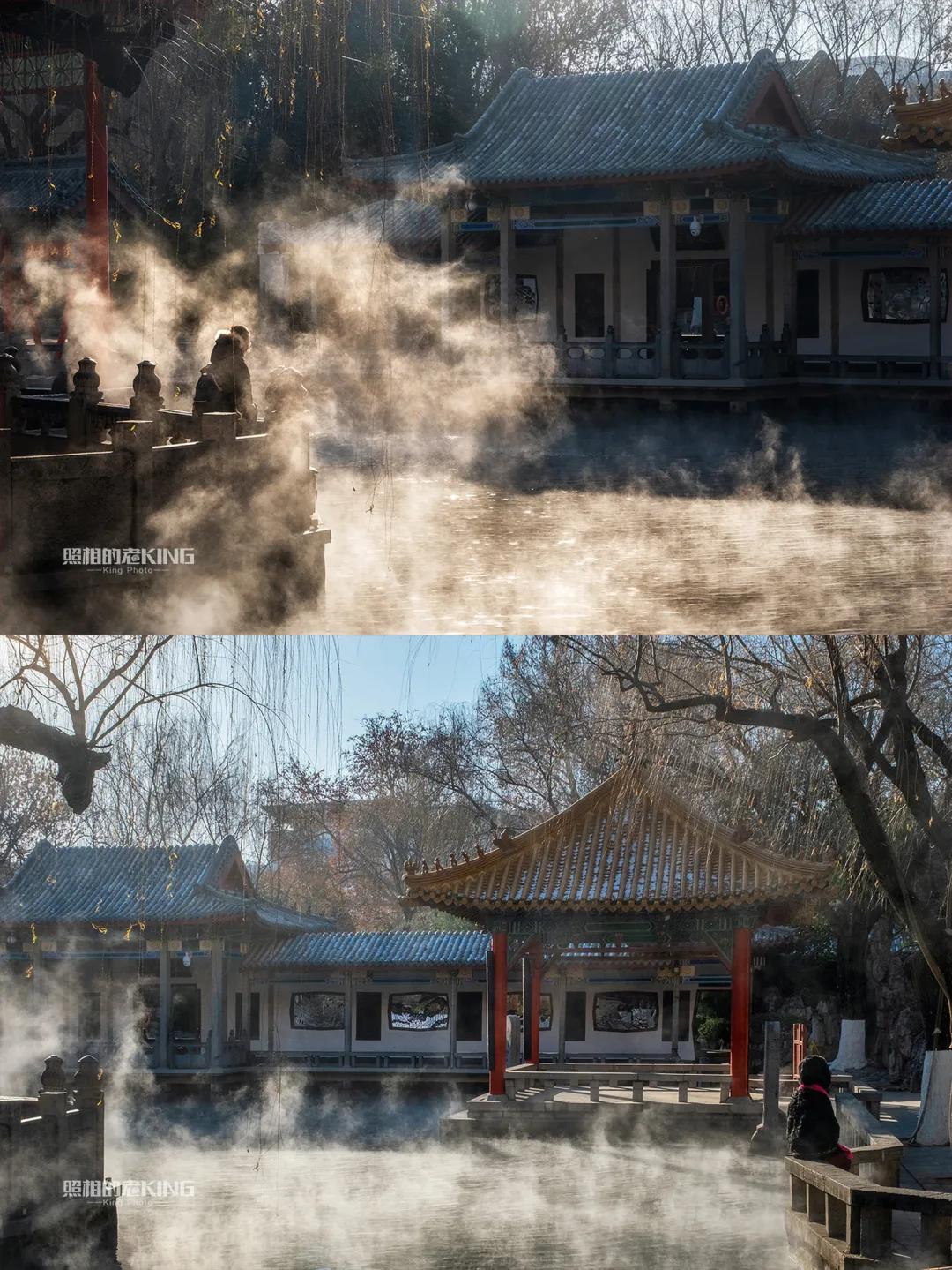 冬日的趵突泉温婉如初,冬日趵突泉