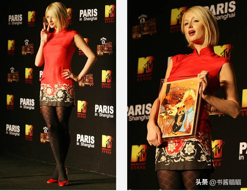 外*旗国**袍美人：帕丽斯现买现穿，妮可不输张曼玉，娜塔莉气质变了