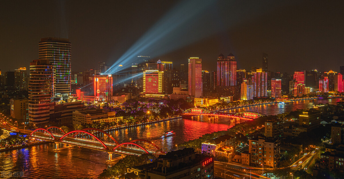 珠江夜游船美图,珠江夜游风景