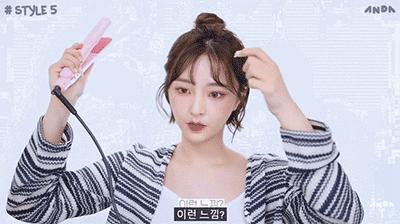 如何扎出女明星显脸小的高马尾,直刘海如何梳高马尾显脸小