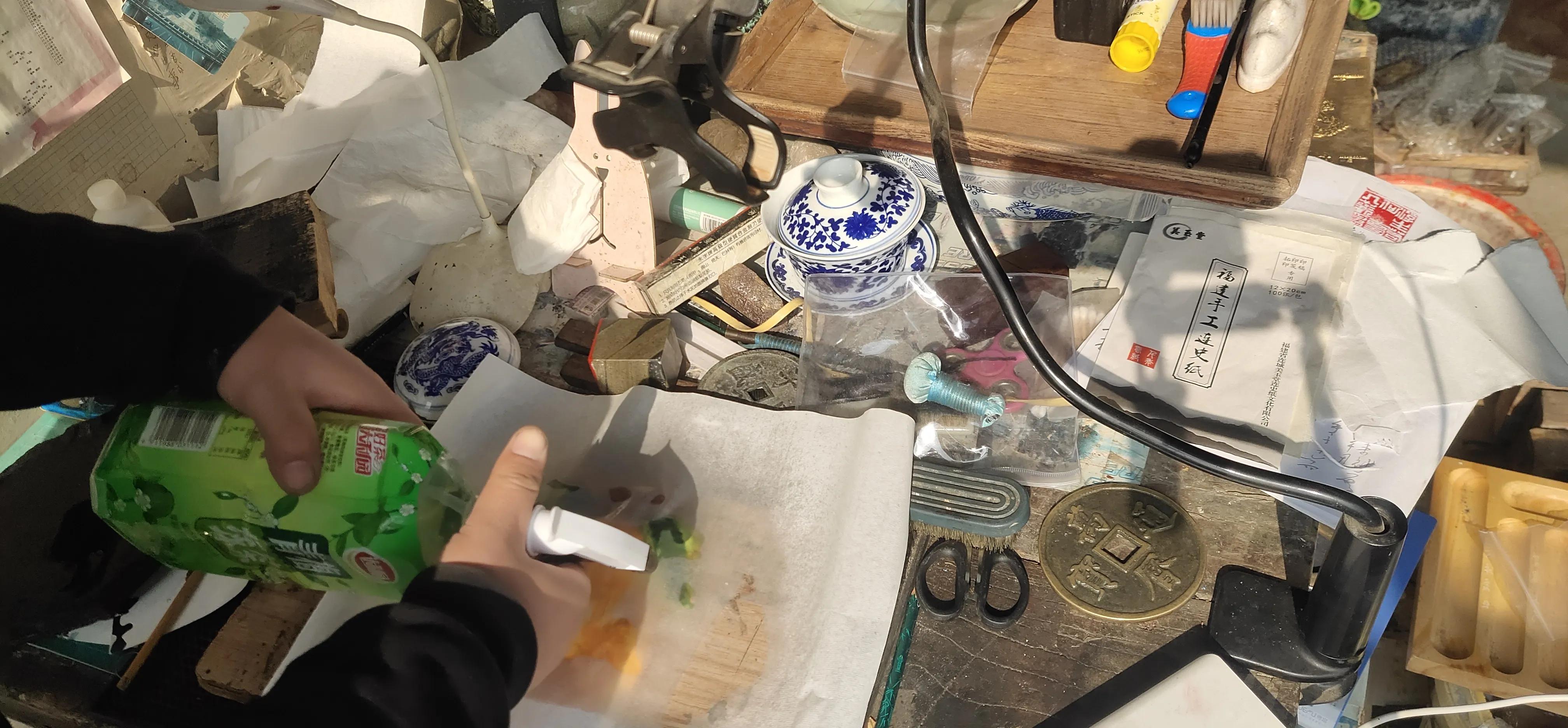 石碑拓片的制作工艺和流程,墓碑拓片制作过程