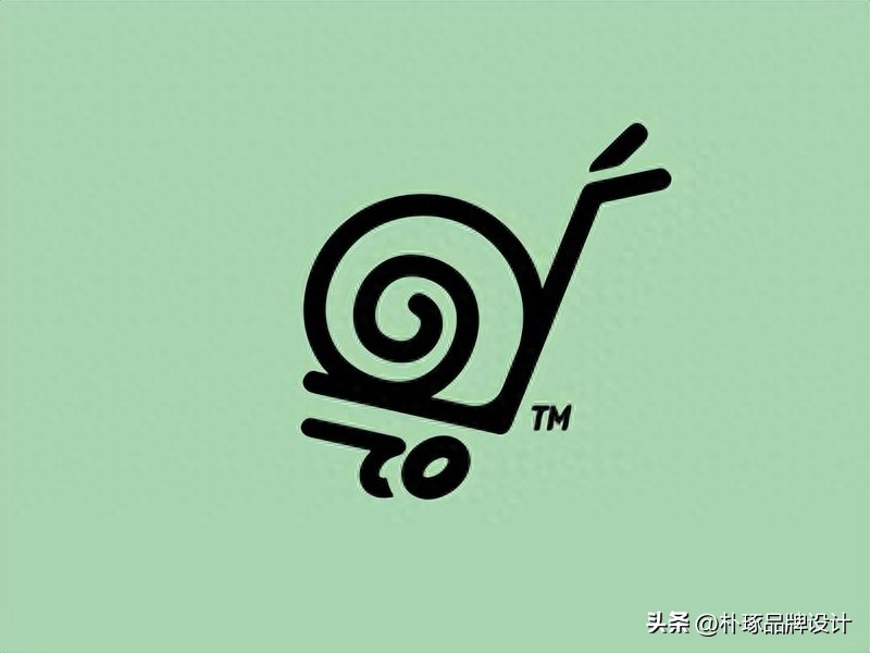 蜗牛创意形象,蜗牛个性创意logo设计