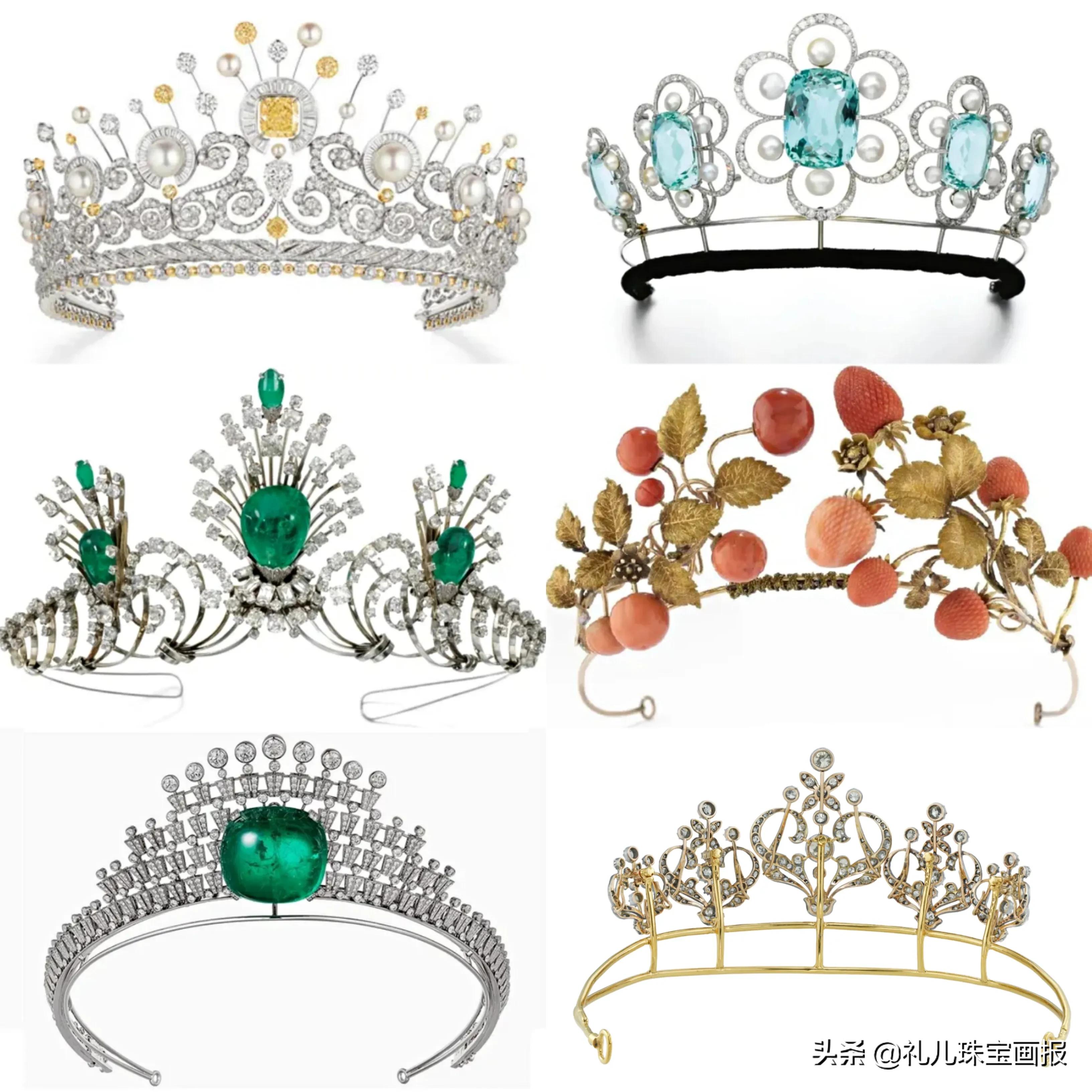 复古风王冠,白金复古王冠