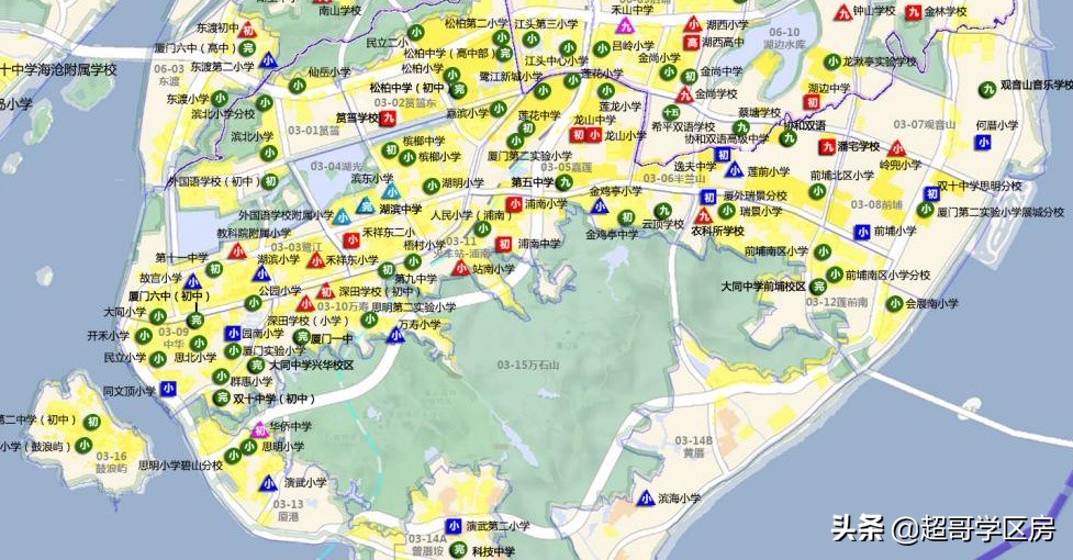 厦门小学划片区有哪些学校,厦门取消哪几所小学校