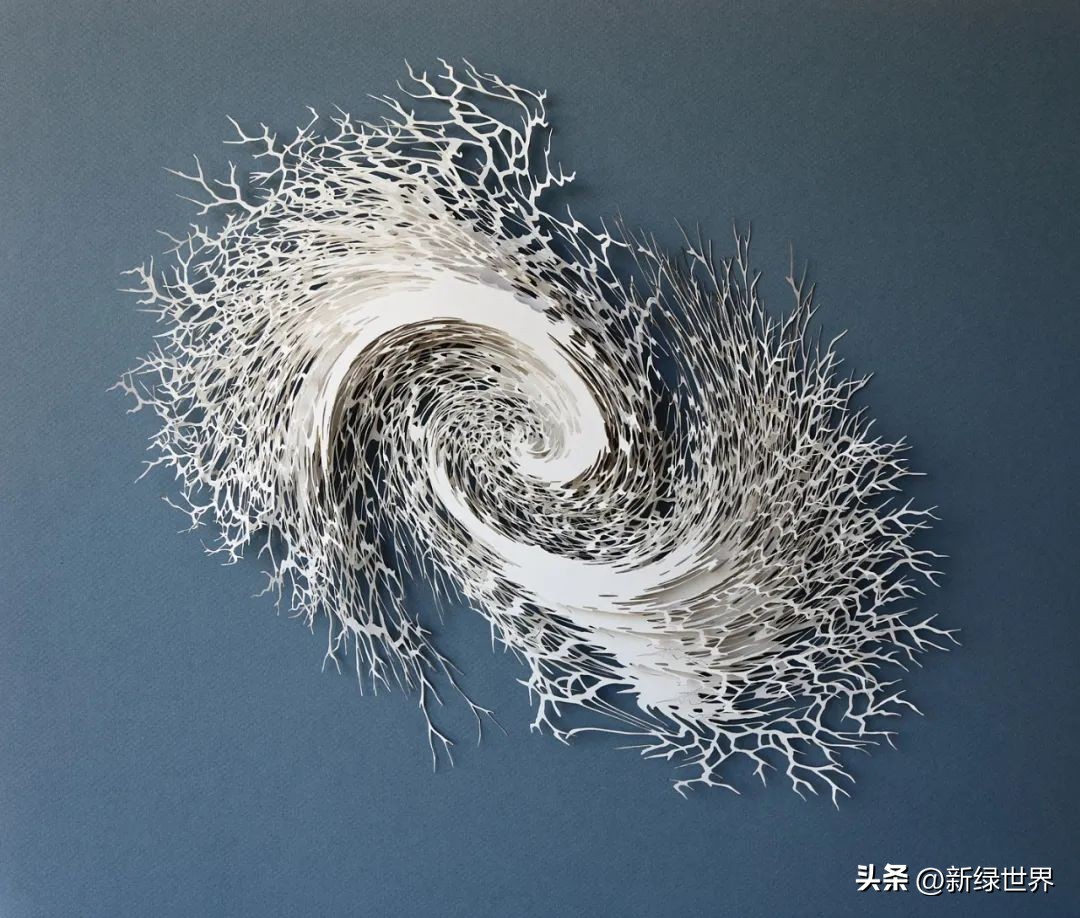 纸艺作品绘画,千变万化的纸艺术作品