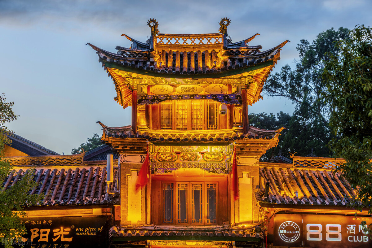 云南丽江有哪些古城景点图片大全,云南丽江泸沽湖简介