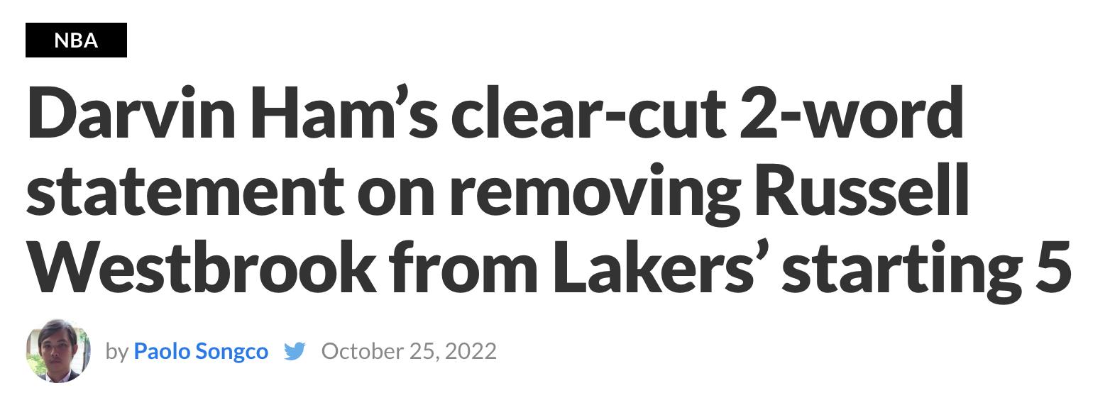 威少主动请求替补,威少决定替补