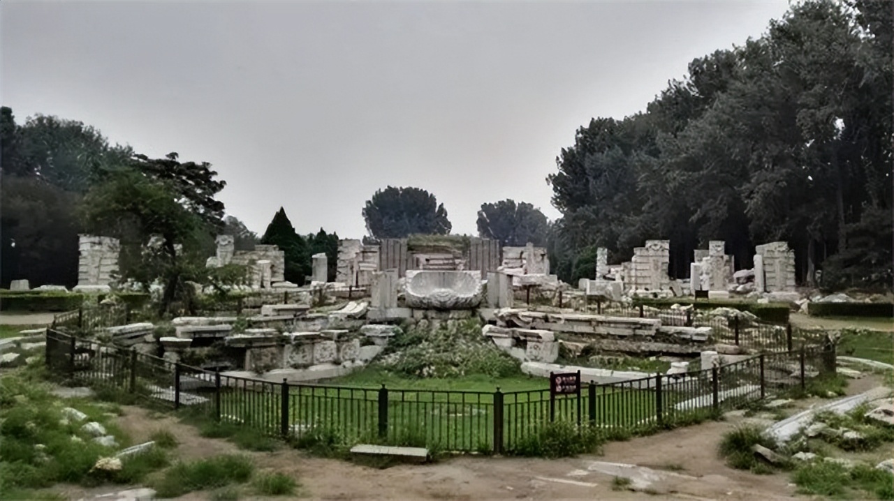 英国拍卖圆明园图片,圆明园烧毁前照片在英国拍卖