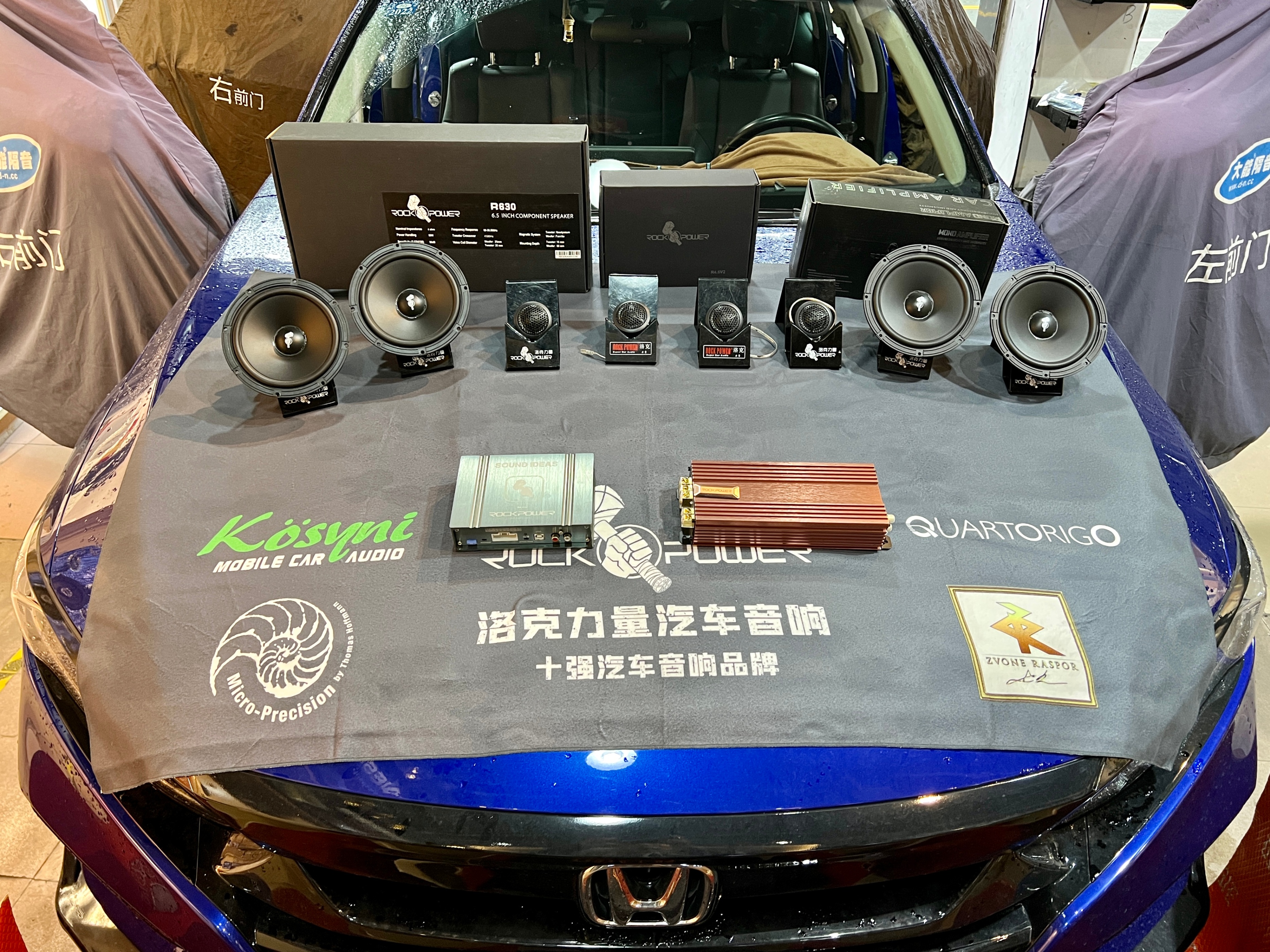 雅阁改装音响中置,南宁十代雅阁音响改装三分频