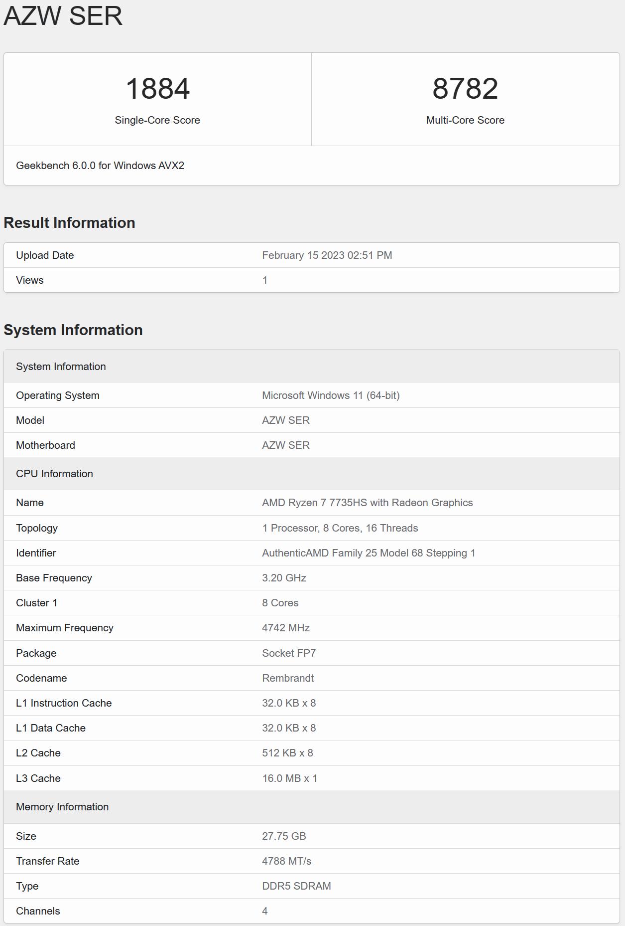 搭载R7-7735HS零刻SER6ProVEST,马甲版深度测试