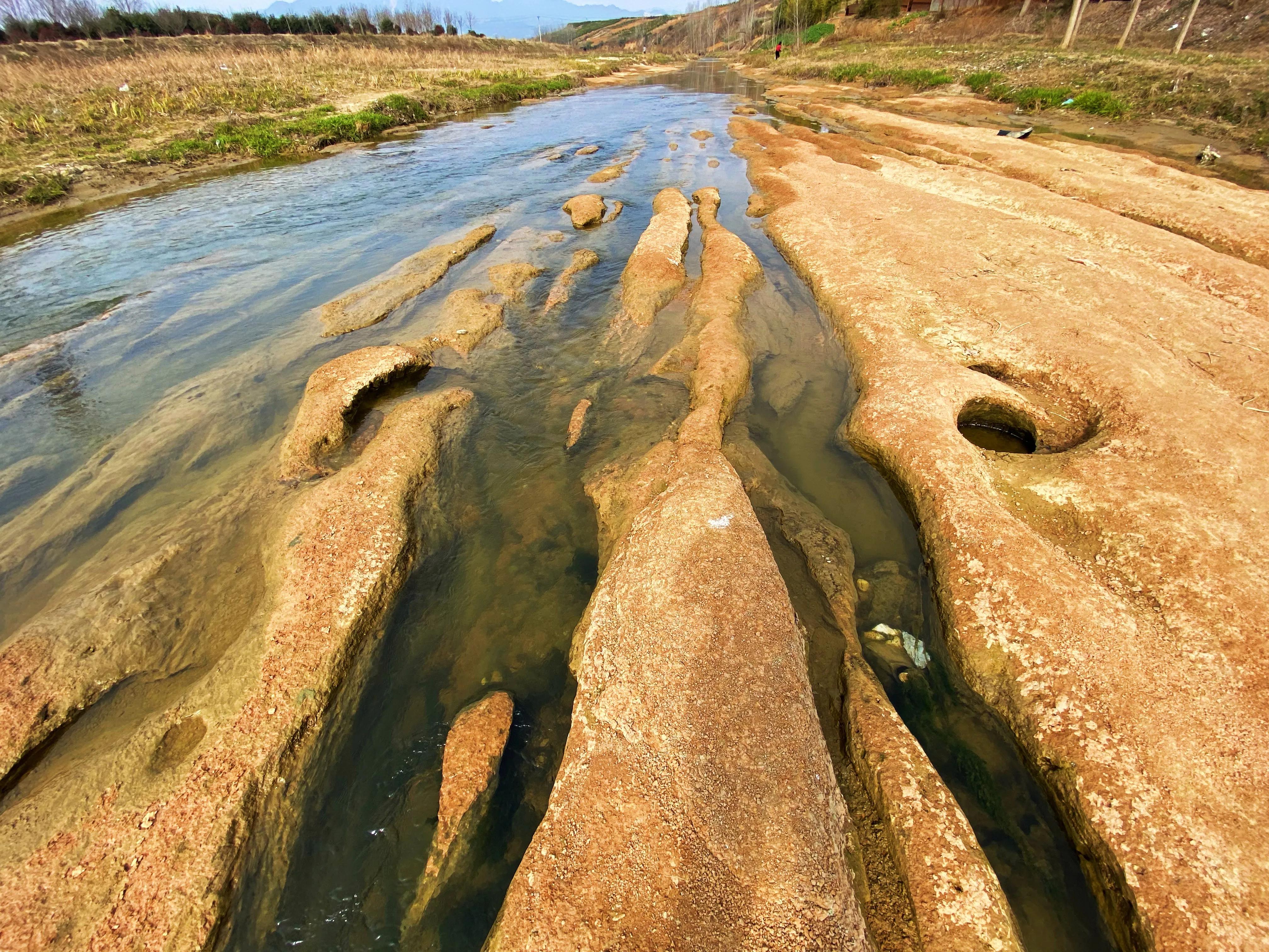河边的景色真是太美了,文川河风景
