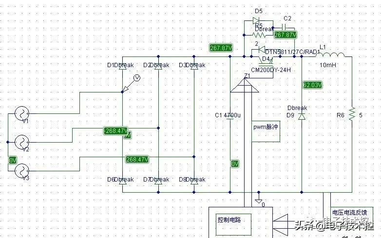 1万W逆变器电路讲解,1000w逆变器带软起动电路图