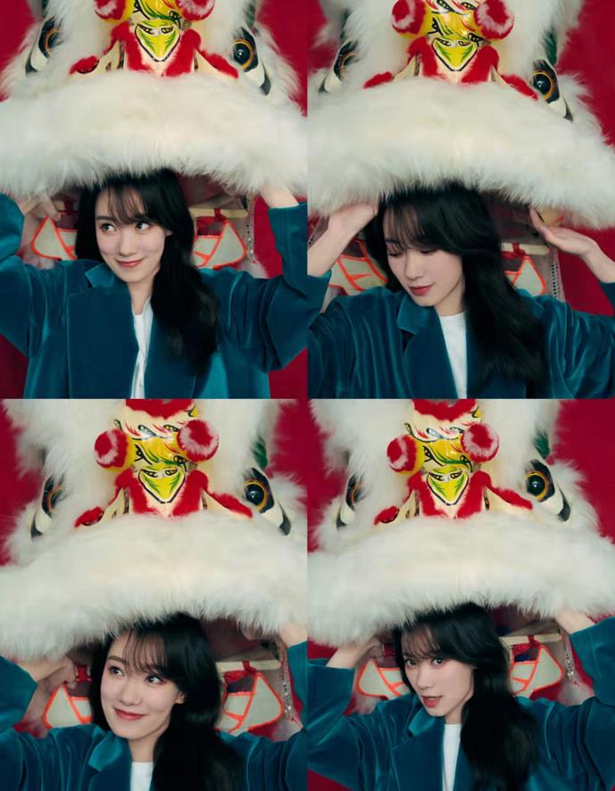 张小斐春晚大衣穿搭合集,张小斐大衣粉色春晚