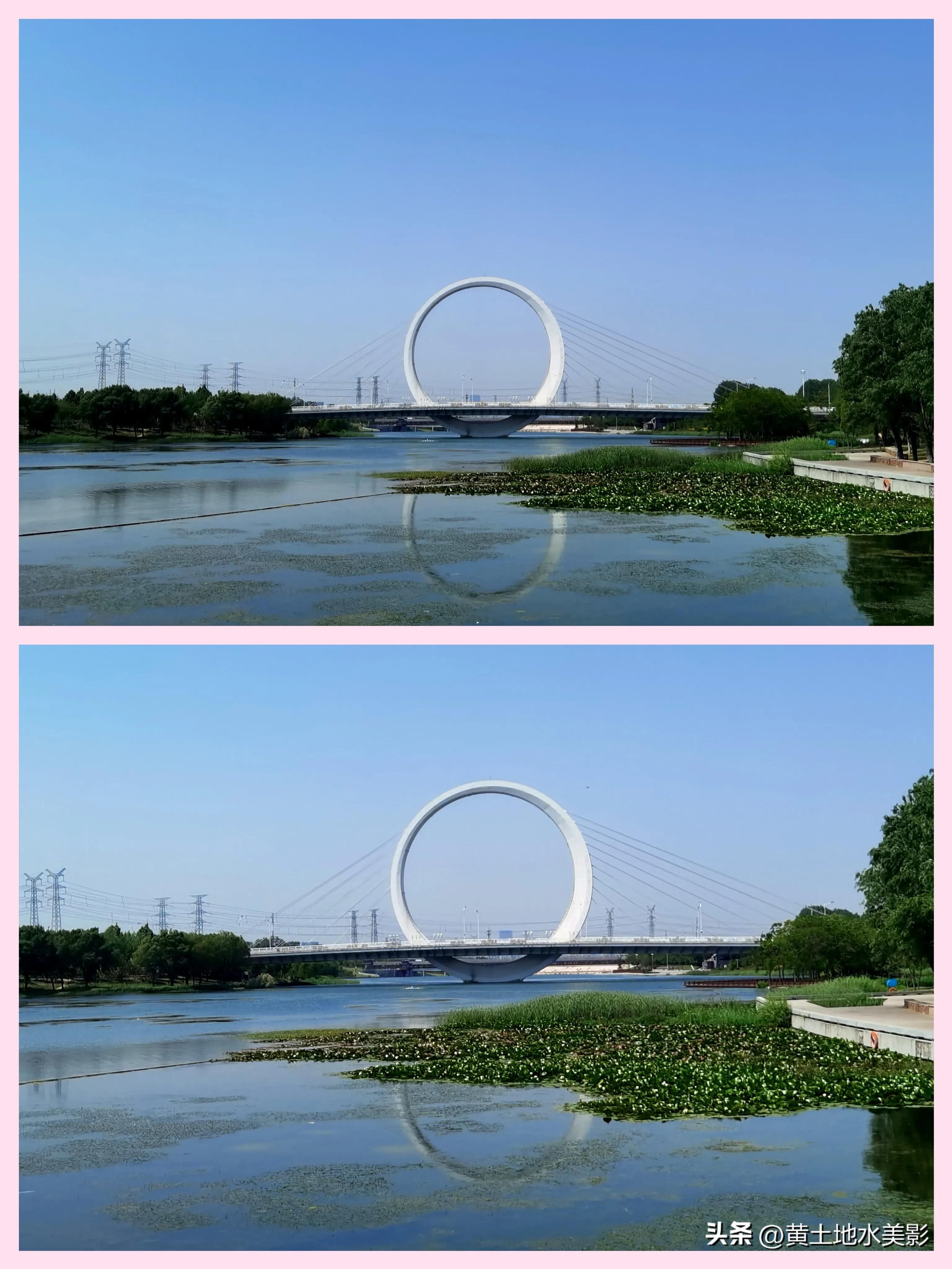 在郑州绕着蝶湖看风光，一枚大戒指吸睛八方客，它究竟有多美？