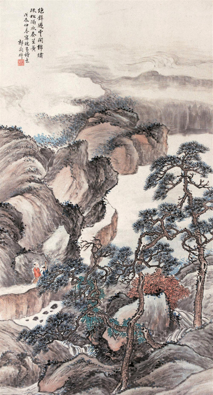 山水画意境与诗句,诗意山水画意境