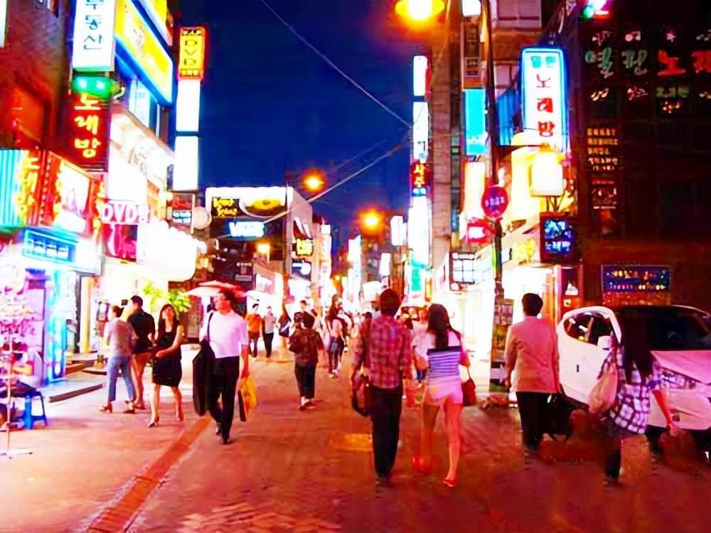 韩国旅游韩国酒吧街,韩国首尔旅游地图