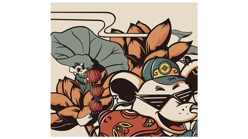 国潮风海报创意设计,国潮插画手绘初学者入门教程