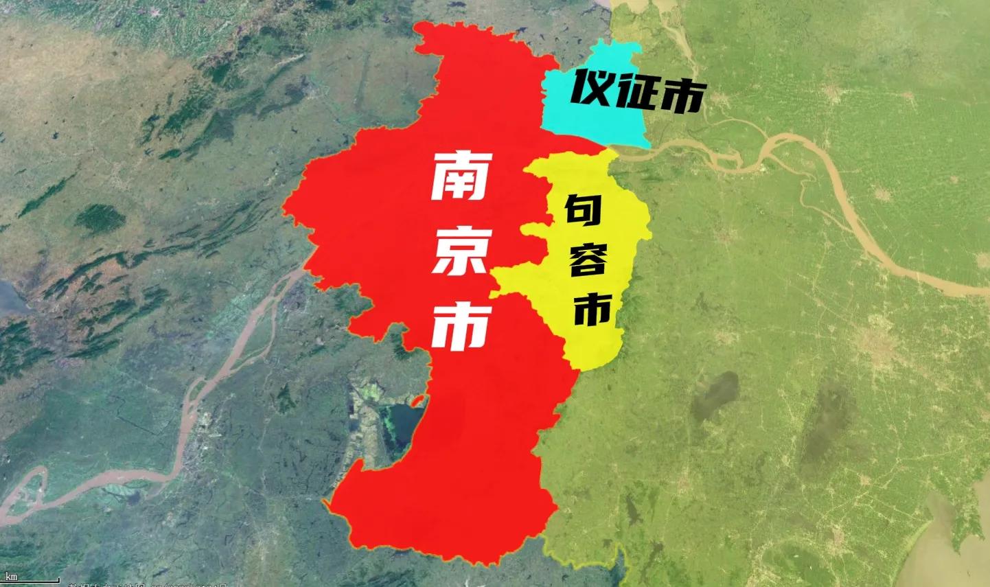 南京什么时候把仪征市合并成区,南京合并句容仪征溧阳后区划图