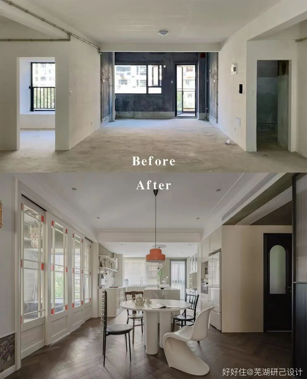 入户门正对次卧户型,长条户型进门对着次卧