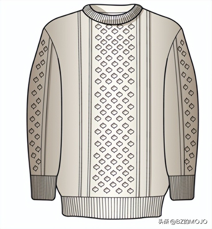 男士秋冬款宽松针织毛衣,男士毛衣针织花样大全