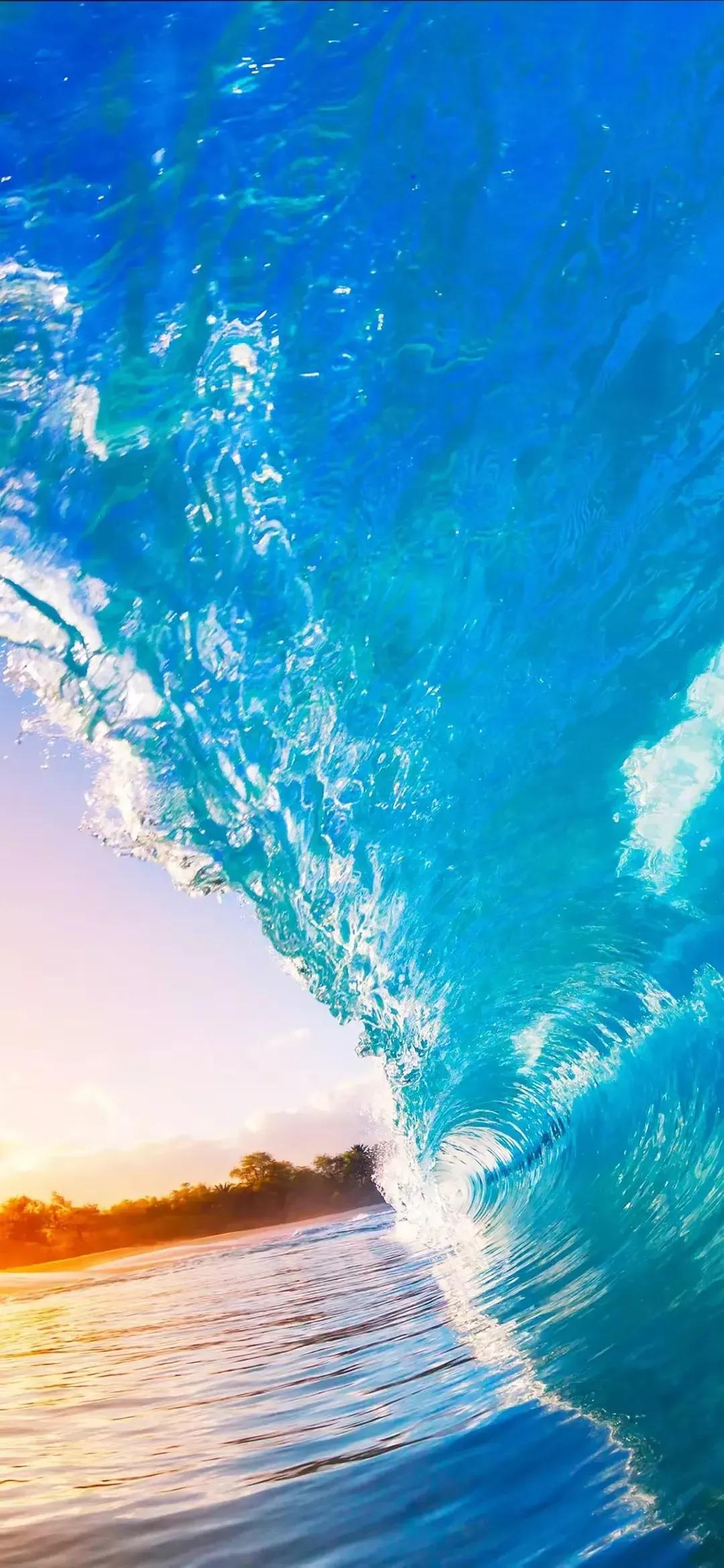 美丽的碧海蓝天壁纸,2018蓝色大海夏天壁纸