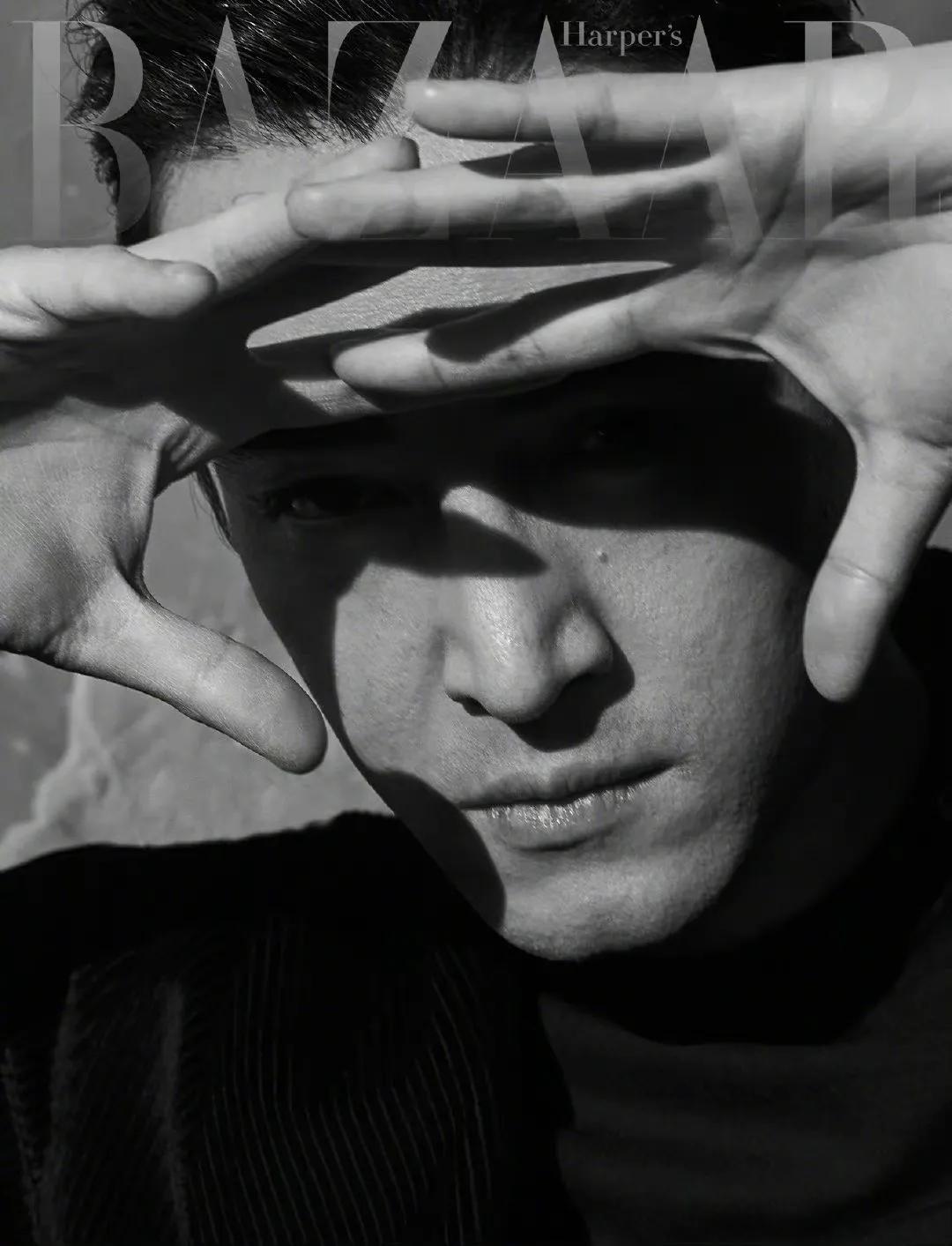 时尚芭莎肖战银发造型高清,肖战登时尚芭莎封面人物