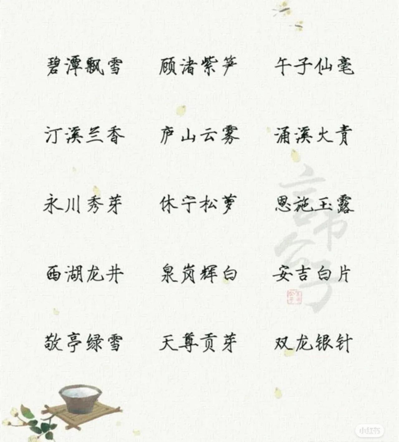 你能说出几个优雅的茶名,茶文化盘点十大唯美茶名