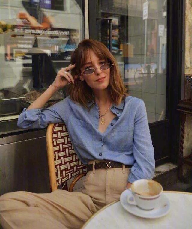 法式衬衫的各种穿搭风,法式轻奢衬衫高级感小众上衣