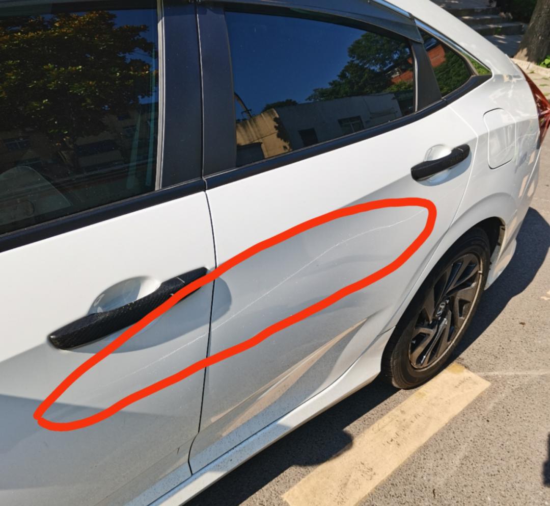 男子故意刮划私家车,私家车被划6次