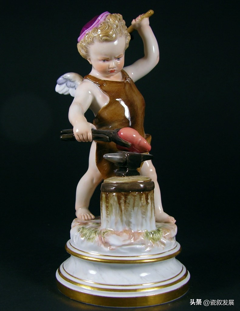 欧洲瓷器之祖-梅森Meissen制瓷厂-爱神丘比特“爱”主题瓷塑（2）