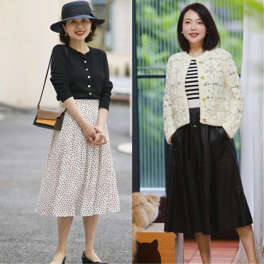 中年妇女穿什么裤子显瘦夏天,中年女人穿的秋冬裙子