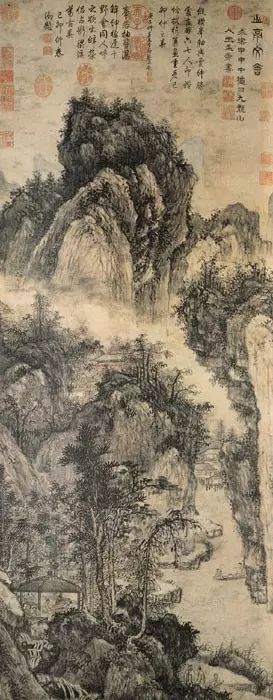 明代山水长卷图,明代山水100幅大饱眼福