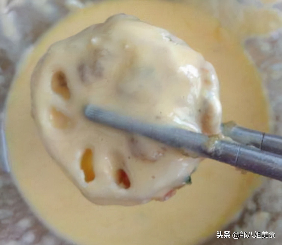 大厨炸藕夹脆皮糊视频,正宗炸藕夹的糊怎么调视频