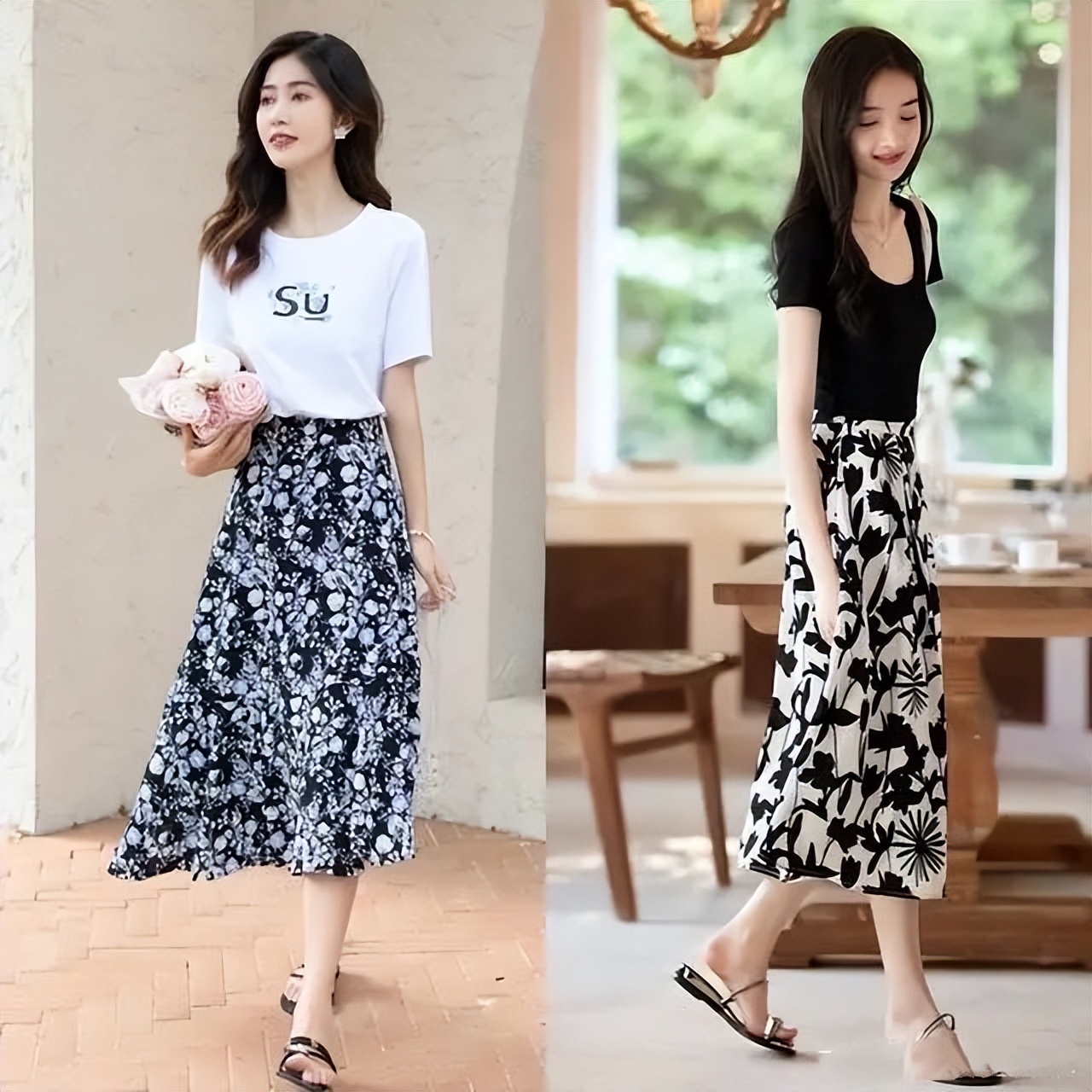 中年小香风搭赫本裙,赫本裙怎么搭配上衣不显老