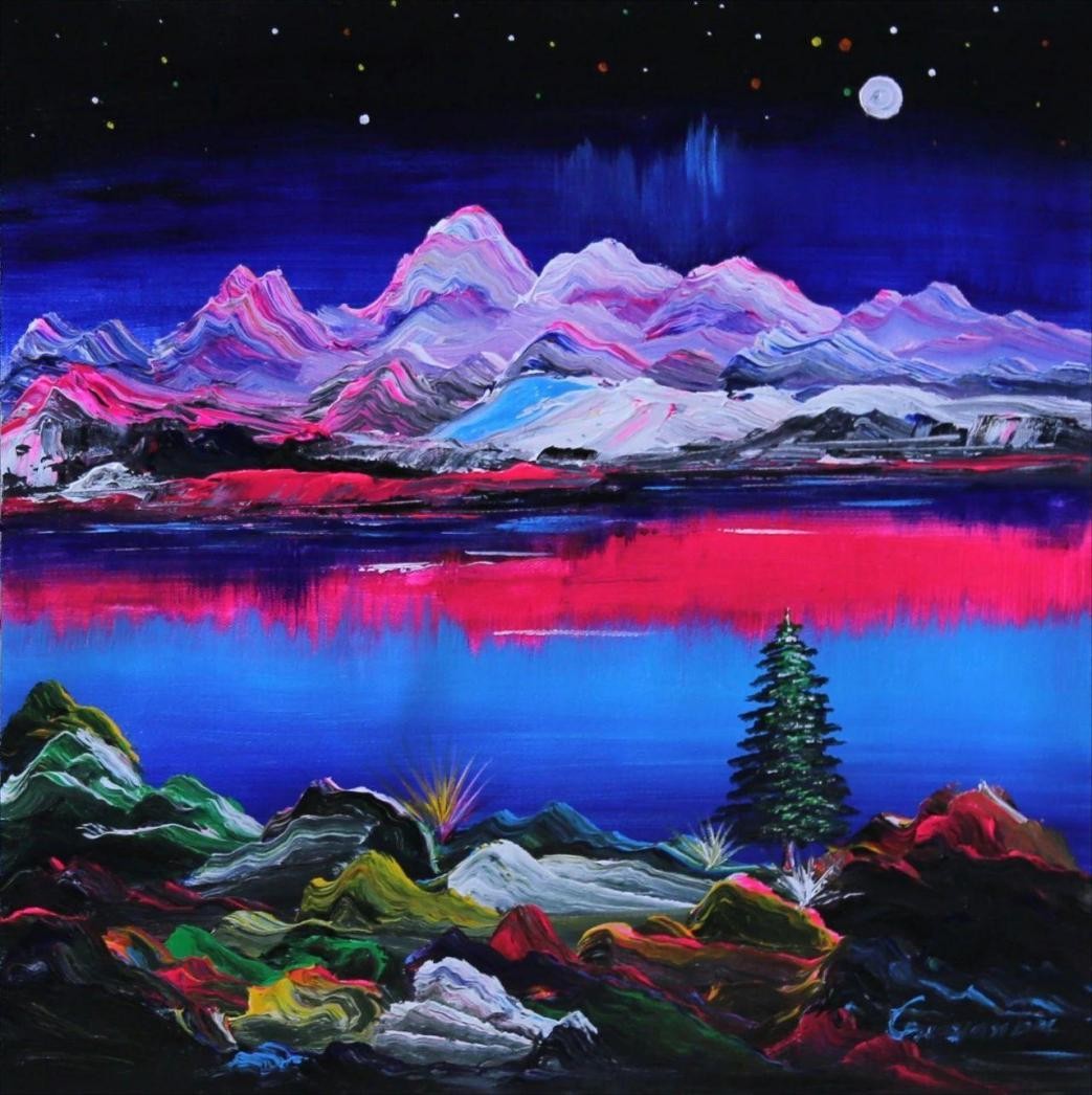 浩瀚星空·大美秘境——郭彦斌的油画世界