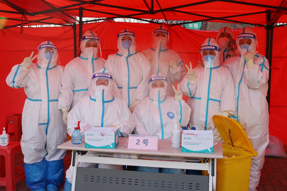 天寒地冻人心暖大港中医人28个点位助力滨海二筛