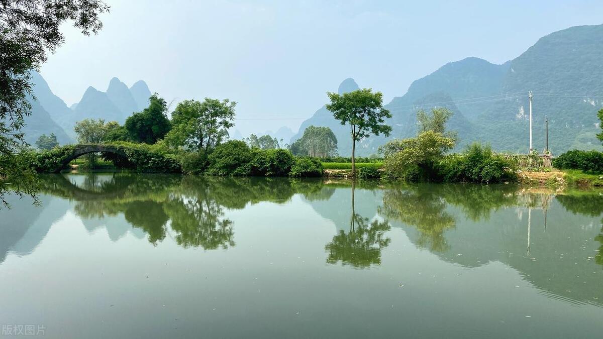 广西农村山水田园美景,广西7处山水田园风光