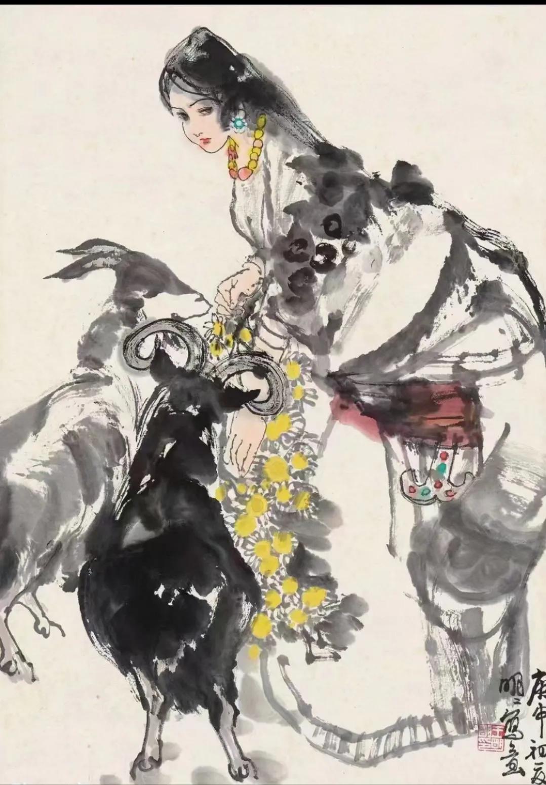 霍春阳牡丹作品,霍春阳金箔牡丹